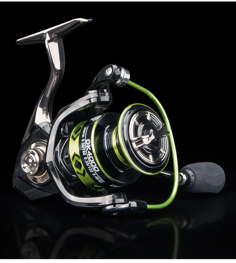 DEUKIO DK Spinning-rulle – Helmetall, 12kg Drag, 5.2:1, Salt- & Sötvatten