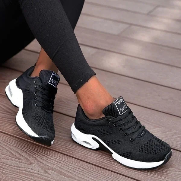 Dam platform sneakers i mesh – Andningsbara, chunky sula, löpning & sport, storlek 36–42, 4 färger