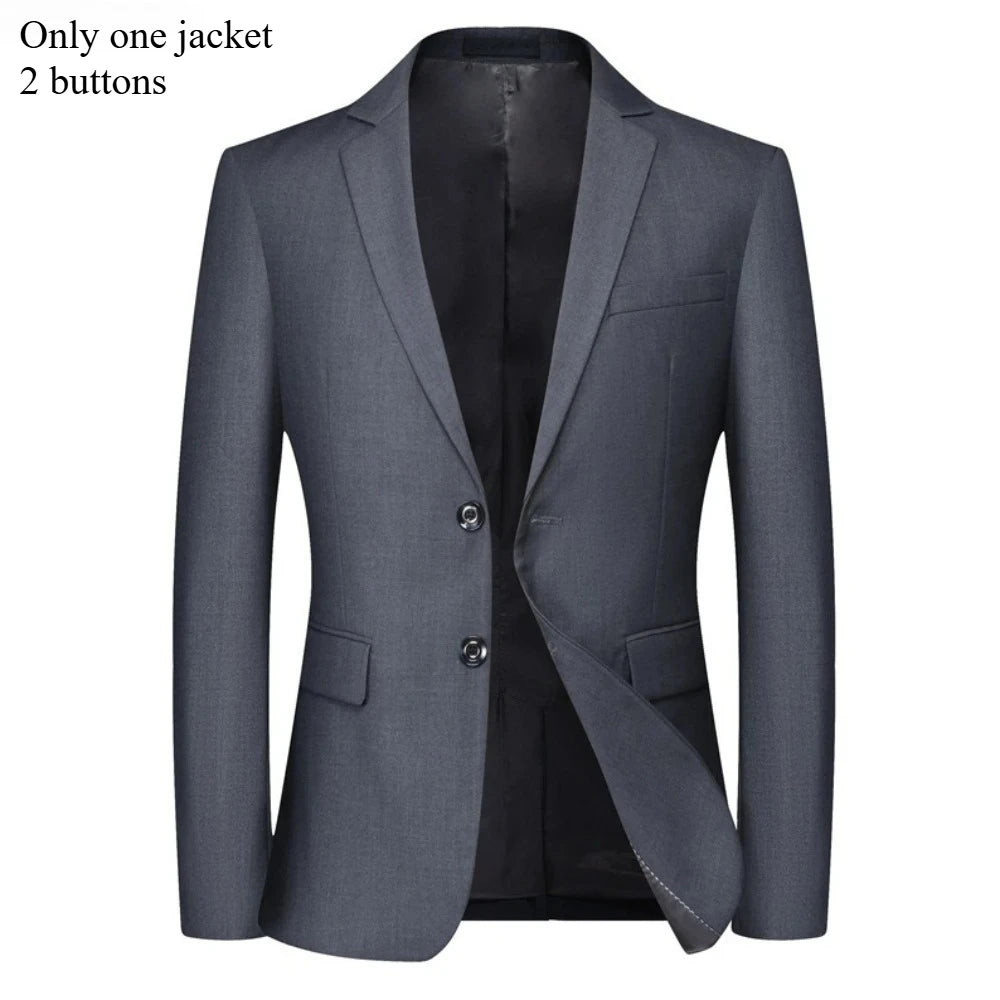 Men Suits Sets High Quality For Wedding Elegant 2 Pieces Jackets Pants Stretch Blazers Tailored Formal Full 2025 Costume