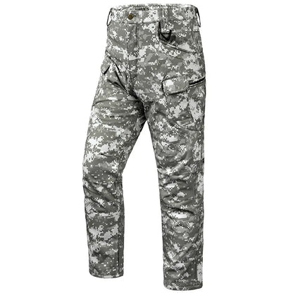 Outdoor Assault Pants with Thickened Fleece for Men Waterproof and Warm Various Colors of Casual Work Pants Hiking Pants