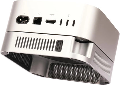DOXONN Ställ för Mac Mini M4/M4 Pro – 360° Ventilation Dammskydd Halkfri Silikon PC+ABS Trådlöst Signal-vänlig, Silver