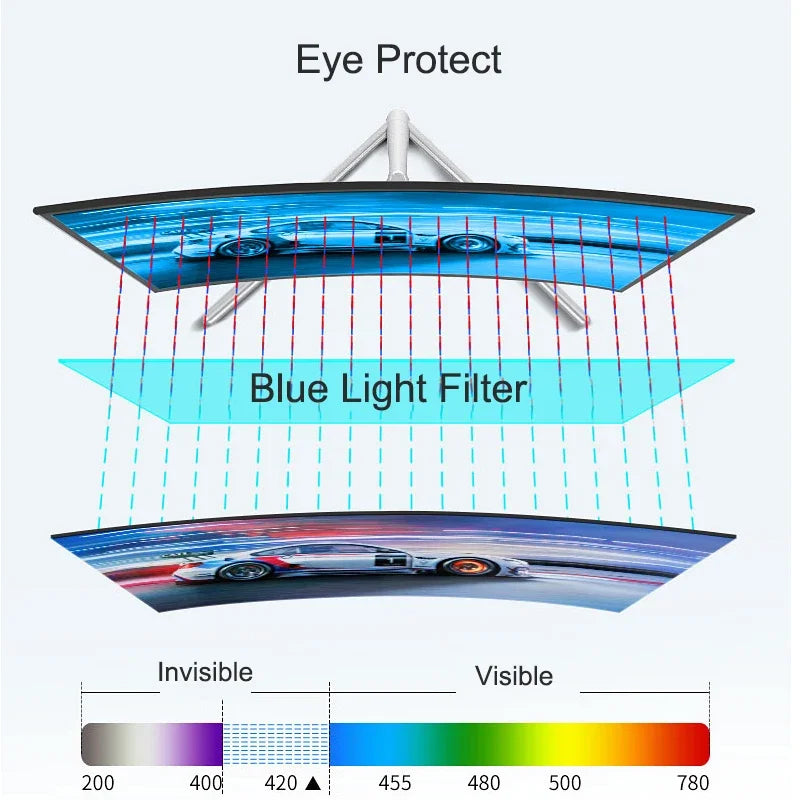 24 Inch Curved 100Hz Monitor Gaming MVA FHD 1080P Computer Display 3000R HDMI/VGA DCR Eye Protect VESA 100*100 2ms Response