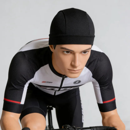 Men Women Quick Dry Breathable Mesh Skull Beanie Cap Sweat Absorbent Sports Cap Under Helmet Liner Moisture Wicking Cycling Hat