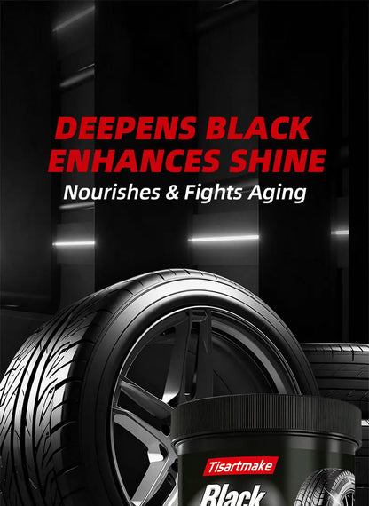 150g Tire Shine & Retread Wax - Durable Anti-Aging Gloss Enhancer for Car Tires, Blackening Care Agent