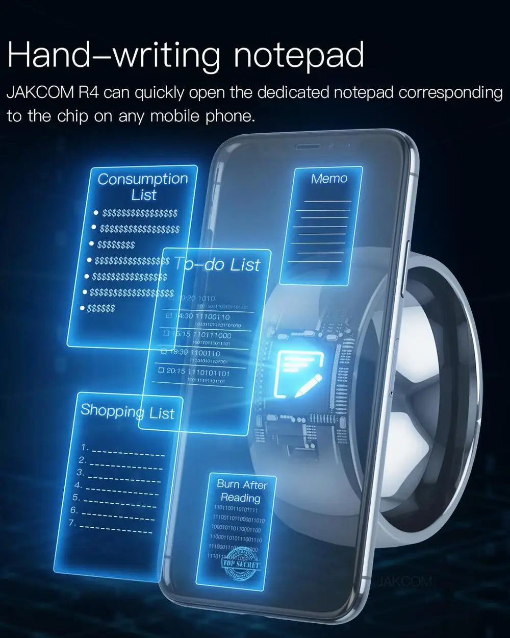 Jakcom NFC Smart Magic Finger Ring, New Technology IC/ID Module Access Card Phone Smart Accessories Fashion Ring for Android IOS