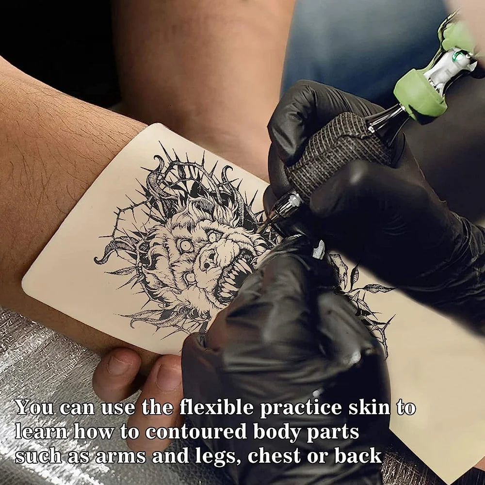 30/20/12/8/6/1PCS Top Tattoo Skin Practice Blank Double Sides Tattoo Beginner Practice Skin Permanent Makeup Fake Skin Supply