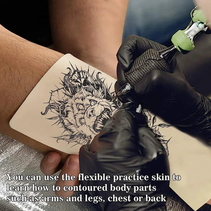 30/20/12/8/6/1PCS Top Tattoo Skin Practice Blank Double Sides Tattoo Beginner Practice Skin Permanent Makeup Fake Skin Supply