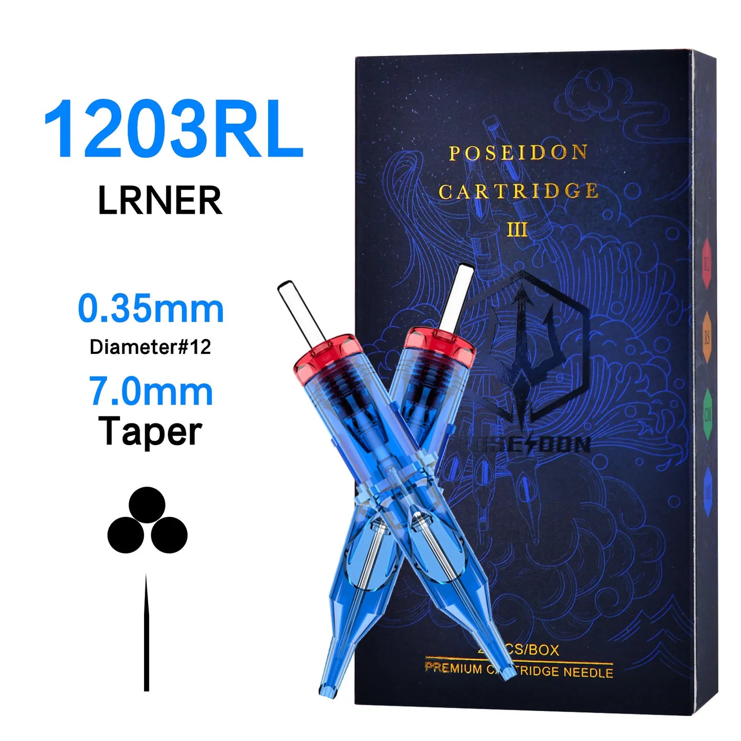 10Pcs POSEIDON V3 Pro Tattoo Needles High Quality Disposable Permanent Makeup Tattoo Cartridge Needles For Tattoo Machine