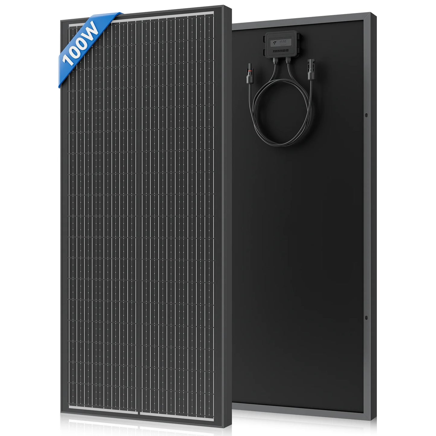 Rvpozwer 400W/200W/100W N-Type 18BB Solar Panel 25% High Efficiency Mono Solar Module Portable Waterproof Ideal for RV Marine Yacht Caravan Camping Off Grid Power Supply