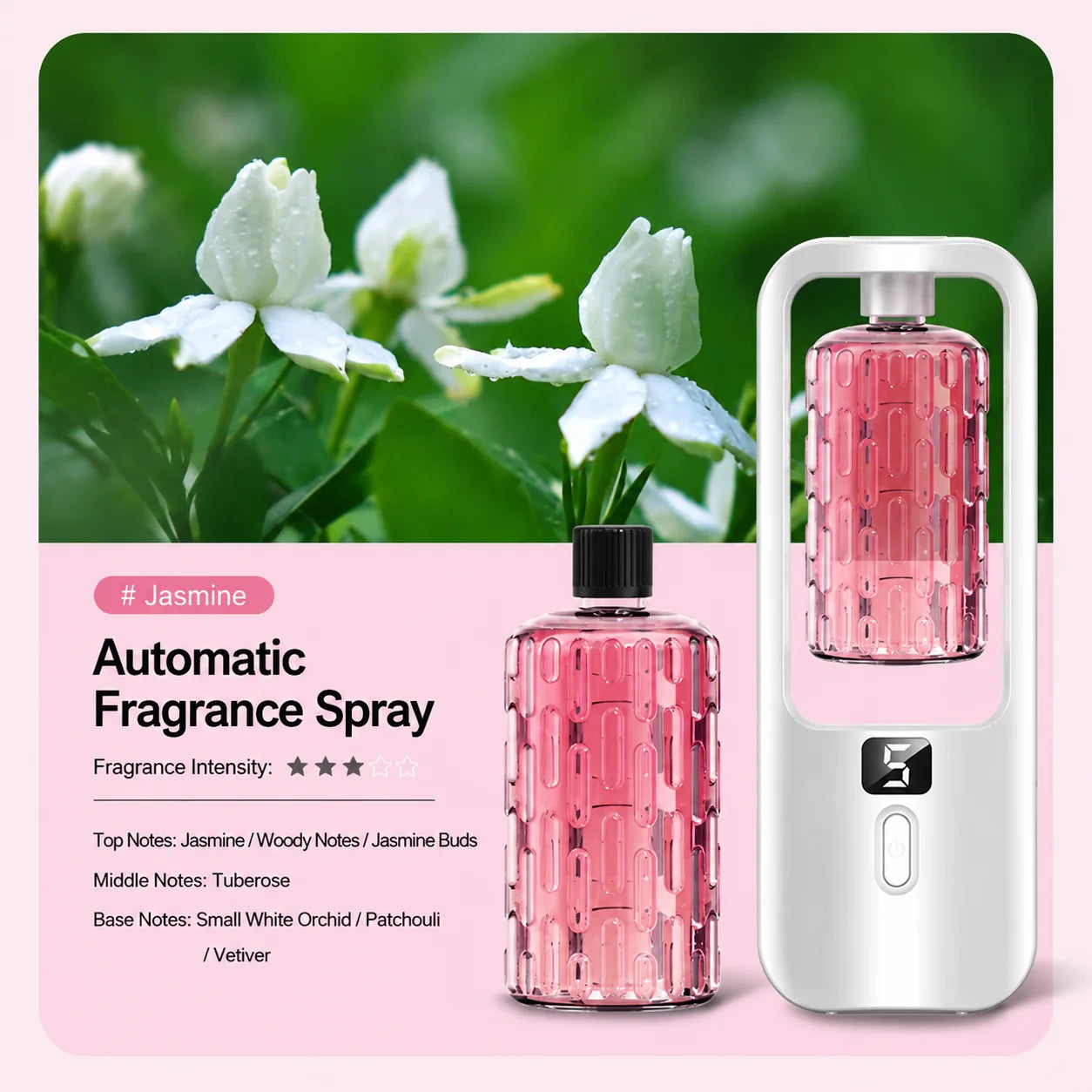 Portable Diffuser Automatic Electric Charge Aroma Machine with Essential Oils Fragrance Spray Wall-mounted Deodorization Toilet