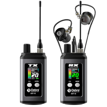 Debra EST-12 trådlöst in-ear-monitoreringssystem