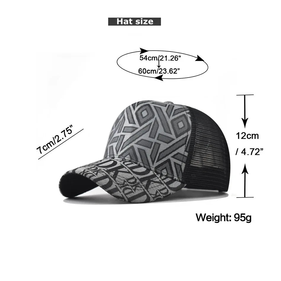 54-60Cm Adjustable New Thousand Birds Rhombus Plaid Baseball Men's and Women's Plaid Cap Plaid Fashion Hat Black Flat Brim Hat
