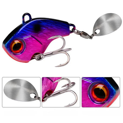 Fishing Lures Wobble Rotating Metal Vib Vibration Bait Winter Fishing 6g 15g 28g Artificial Hard Baits Spinner Spoon Lure