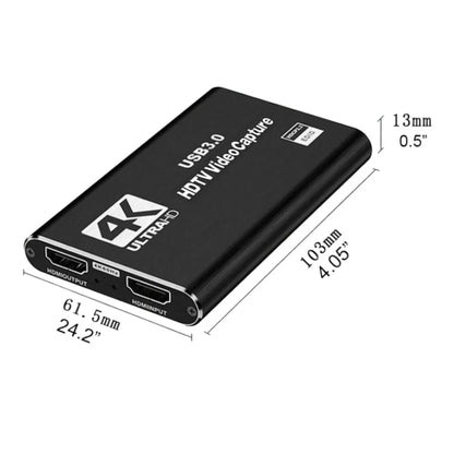 4K USB 3.0 Capture Card – HDMI-inspelningskort för PC, PS4/5, Xbox & OBS Streaming, 1080p/60Hz