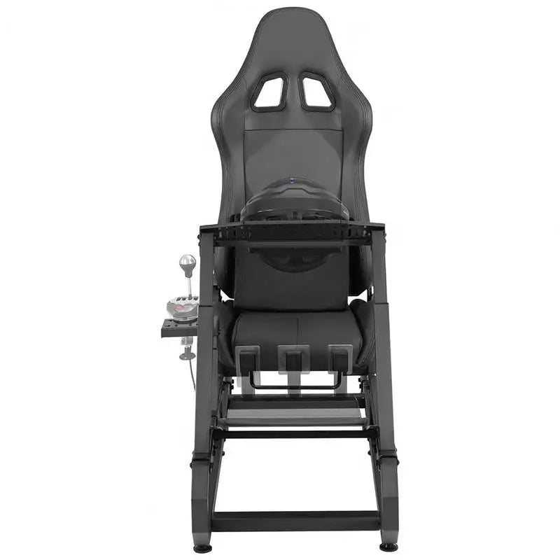 Racing Wheel Stand Steel Sim Cockpit for Logitech G923 G920 G29 Thrustmaster T248P Adj Wheel/Pedal 330lb Compact