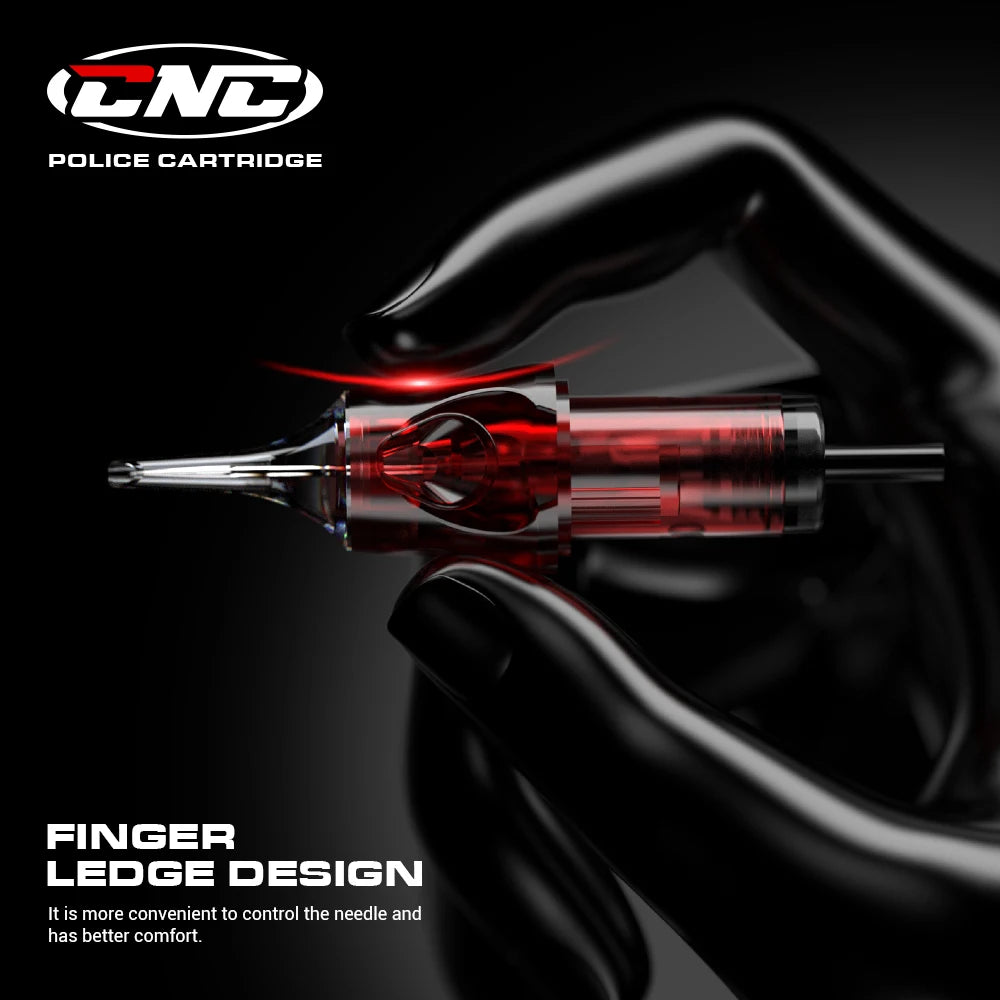 CNC 20PCS Tattoo Cartridges 0.3/0.35mm Red RL/RM Needles Disposable With Membrane Sterilized Safety For Machine Tattooist Supply