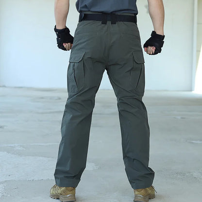 Summer Tactical Multi-pocket Work Tactical Pants Men Outdoor Waterproof Sports Hiking Climbing Pants Combat Cargo Trousers