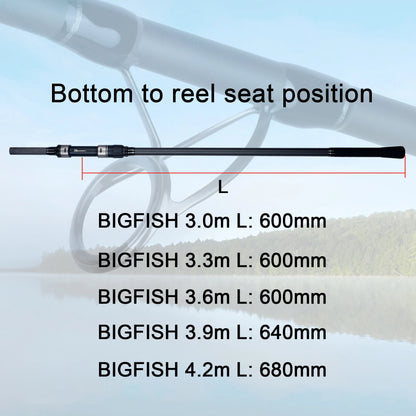 BIUTIFU BIGFISH Carp Surfcasting Rock Fishing Rod 3.0/3.6/3.9/4.2/4.5m T800Carbon 3.5lb Shore Casting 40-200g Spinning Hard Pole