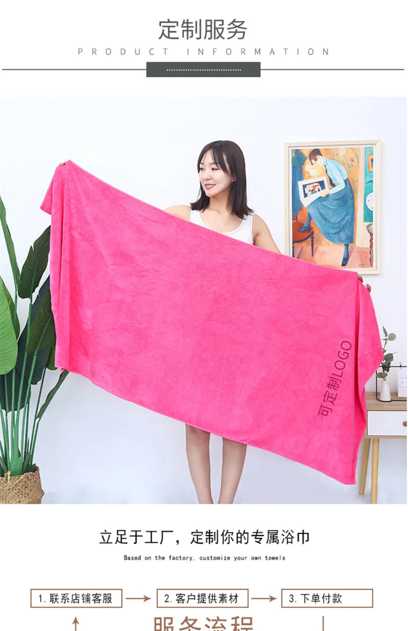 microfiber bath towel, absorbent,quick-drying,super soft hotel bath towel to wear bath towel Beauty Salon Sport Towel