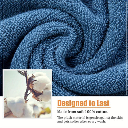 Pure Cotton Bath Towel, Soft and Absorbent Multi-Purpose High-Quality Quick-Dry Bathroom Towel