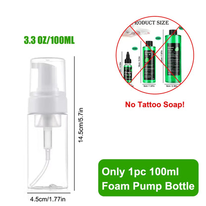 Ultra Concentrated Green Soap Tattoo Foaming Bottle – Tattoo Supplies for Tattoos, Piercings, Skin and Equipment Cleaning