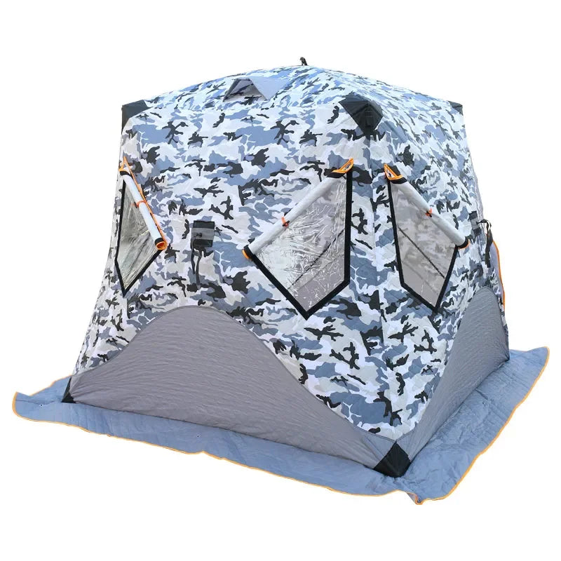 Customized Hot-selling High Heat Insulation Winter Outdoor Camping Carp Cube Large Portable Sauna Tent, Custom-made Warm
