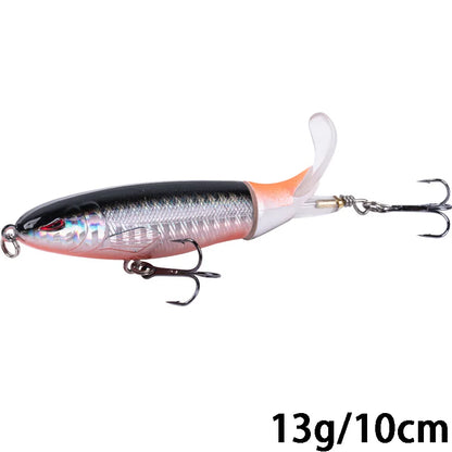 Goture Whopper Popper 10cm/11cm/14cm Topwater FIshing Lure Blowups Pike Baits Rotating Tail Fishing Tackle Crankbait Wobblers