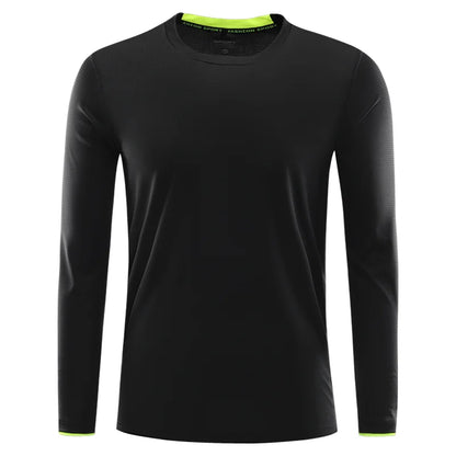 Långärmad Funktionströja med Eget Tryck eller Brodyr – Snabbtorkande Rund Hals Sport Unisex S–5XL (Asian)