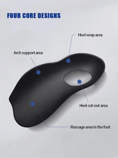 1Pair Flat foot O-shaped leg insoles (for shoes) Corrective arch support Plantar Fasciitis Relief men's and women's insoles