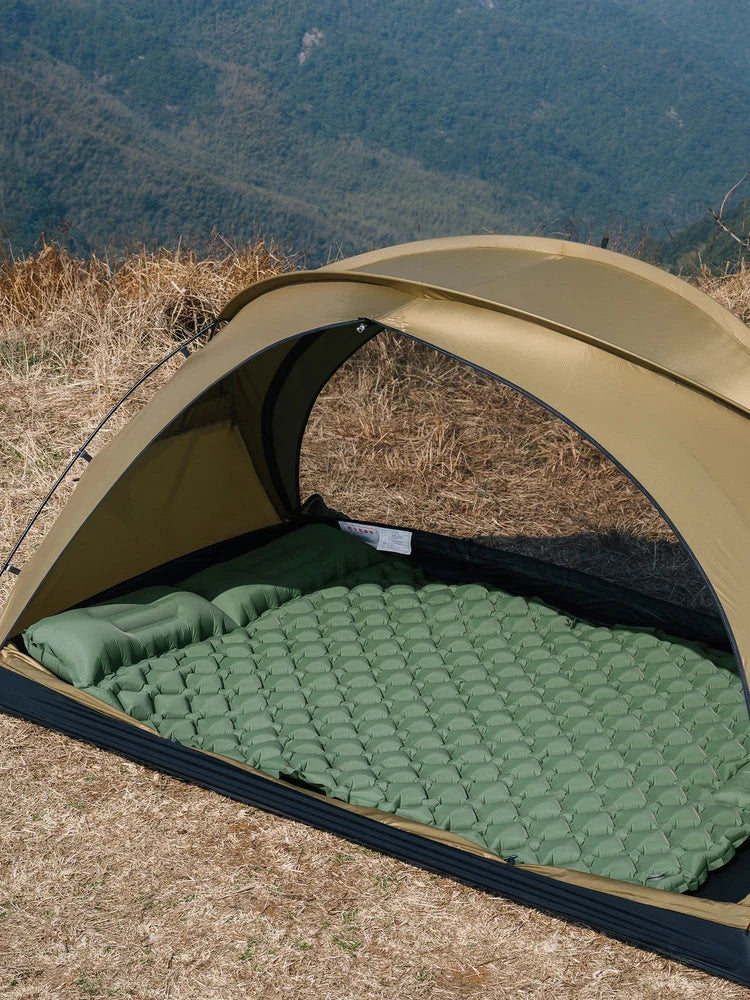 Uppblåsbar Campingmadrass T2312 – Extra Bred, Inbyggd Pump, TPU-Nylon, 8 Färger