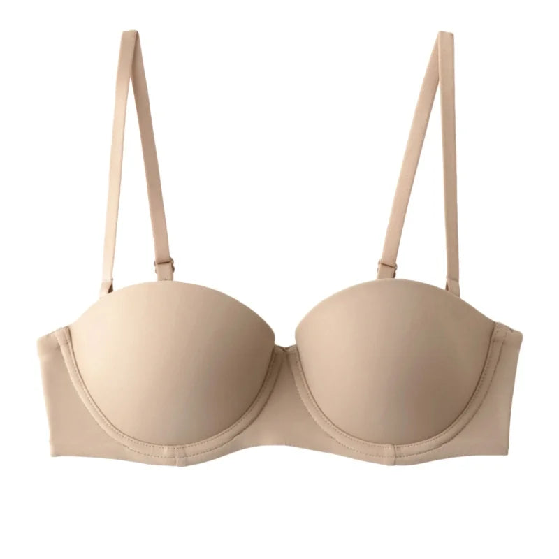 Seamless Push-Up Bras For Women 1/2 Cup Padded Support Soft Underwire Bralette Comfort Fixed Cup Underwear Sexy Lingerie S-XL