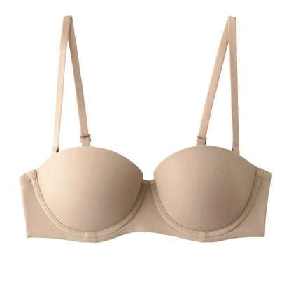 Seamless Push-Up Bras For Women 1/2 Cup Padded Support Soft Underwire Bralette Comfort Fixed Cup Underwear Sexy Lingerie S-XL