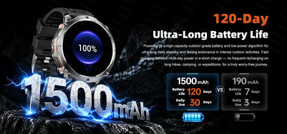 New T-RX6 Ultra Outdoor Sports Smart Watch GPS Compass  Barometer IP68 Waterproof Call Blood Oxygen Military Smartwatch For Men