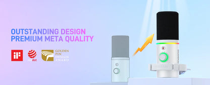 MAONO PD200X RGB Gaming Microphone Dynamic Microphone USB/XLR Dual Mode Microphone Podcast Mic RGB XLR/USB Gaming Podcasting Mic