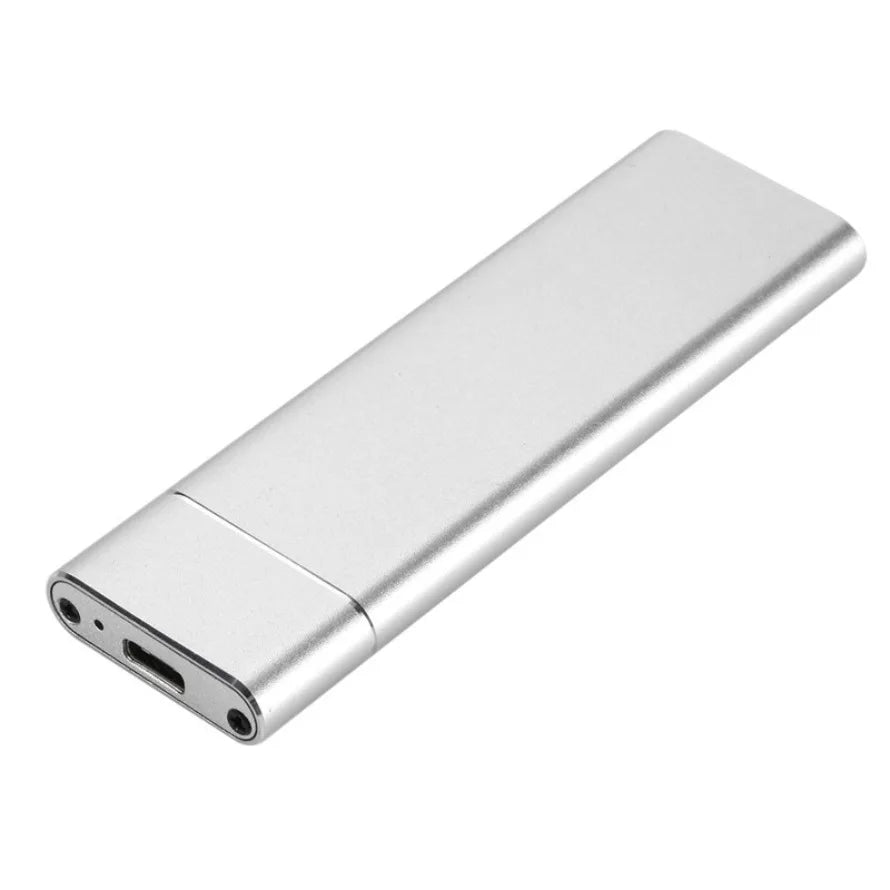 M.2 SSD Case M.2 HDD Enclosure Case Hard Drive Box B&M Keys External Hard Drive Box USB C Interface Support SATA & NGFF Protocol