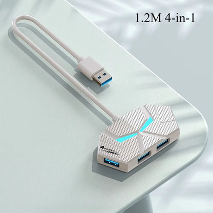 USB 3.0-hubb med 4 eller 7 portar – 0,6 eller 1,2 m