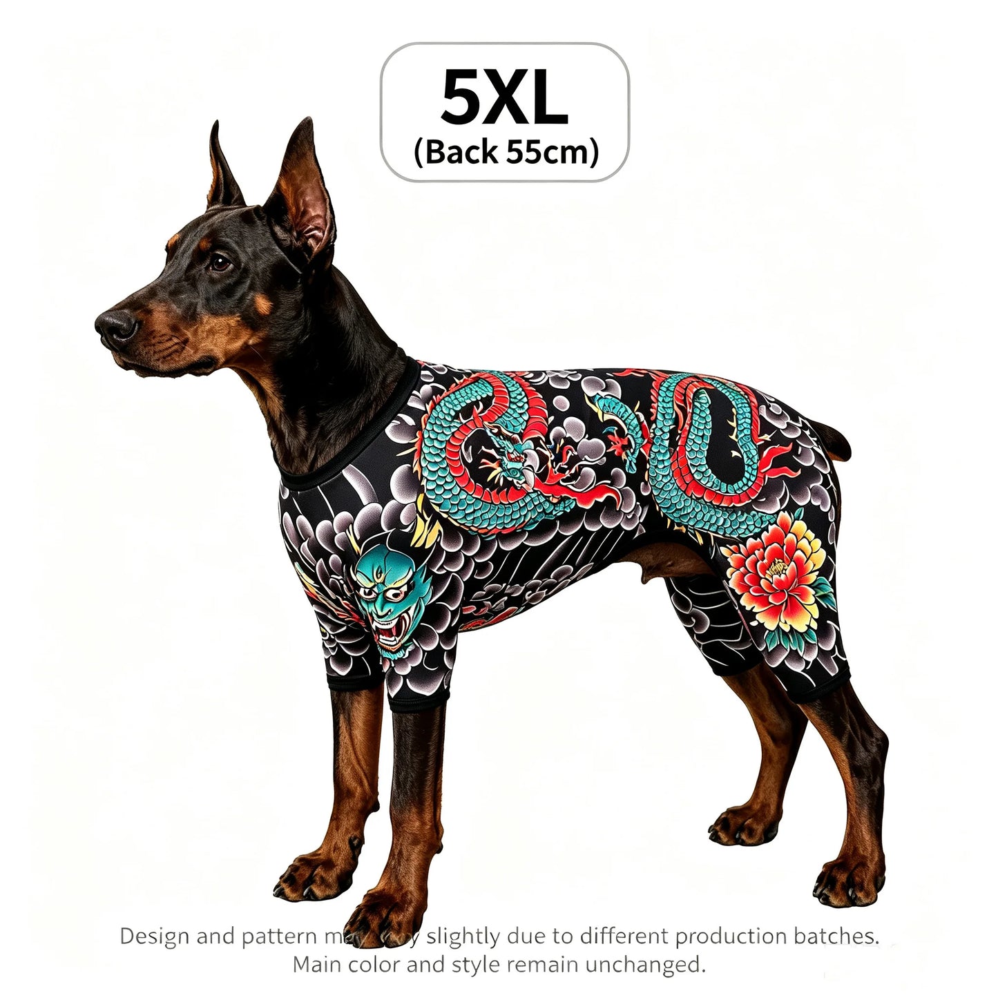 Streetwear Pet Tattoo Suit 4-Way Stretch Full Body Clothes S-10XL Comfortable Dog Cat Costume for Small to Large Pets