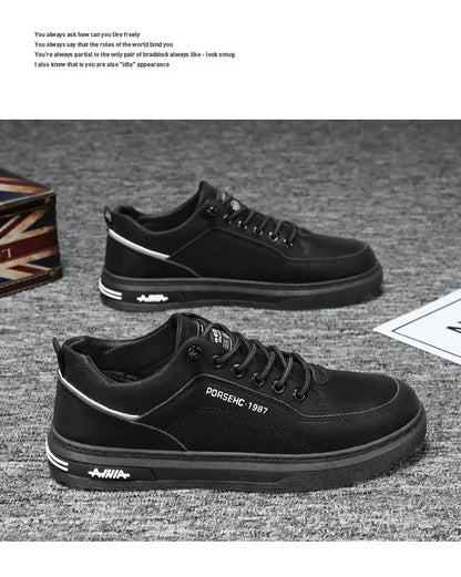 Autumn Men's New Breathable Work Safety Shoes Trendy Casual Sports Shoes Versatile Board Shoes For Motorcycle Riders