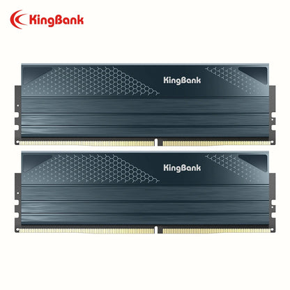 KingBank KFXB Series DDR5 Memory 24GBx2 6800MHz 6000MHz Dual Channel for Gaming And Overclocking with Heatsink Black