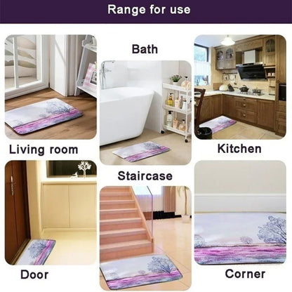 VIKAMA Premium Diatomaceous Earth Bathroom Mat - Absorbent Quick-Dry Anti-Slip Foot Rug for Shower Area Home Decor