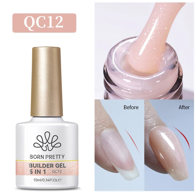 BORN PRETTY Super Top Coat and Base Gel Nail Polish for Gel Polish Semi-permanent Varnish Rubber Top Coat 10ml Nail Supplies