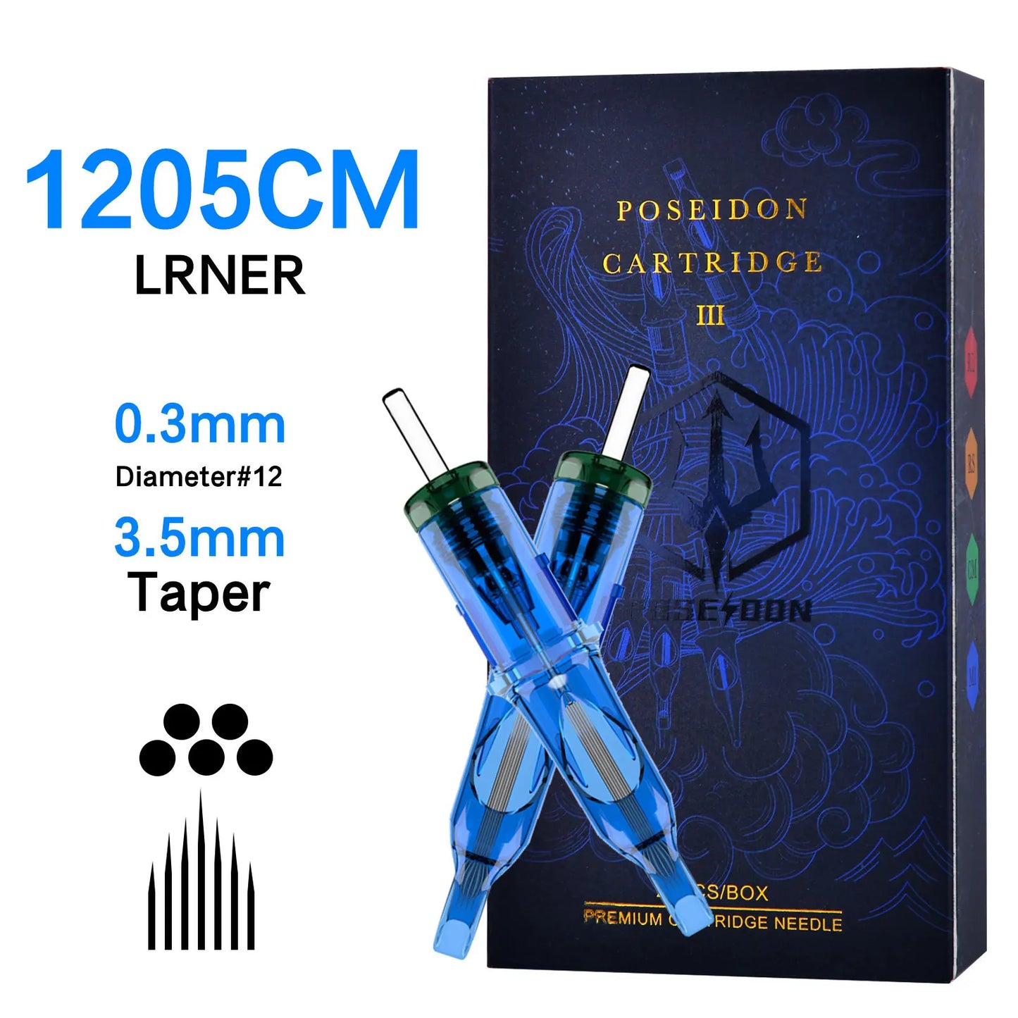 10Pcs POSEIDON V3 Pro Tattoo Needles High Quality Disposable Permanent Makeup Tattoo Cartridge Needles For Tattoo Machine