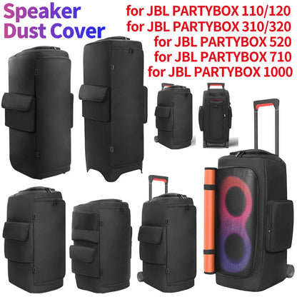 Speaker Dust Cover Waterproof Speaker Protective Cover Double-Sided Storage Bag for JBL PARTYBOX 310/320/110/120/520/710/1000