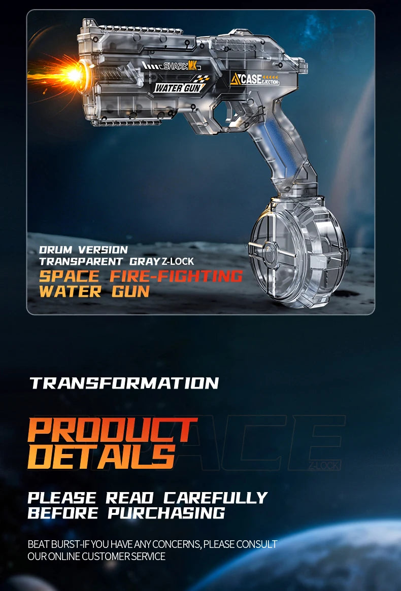 Electric Water Guns For Adults Powerful Squirt Automatic Water Suction Water Blasters Summer Outdoor Beach Toy For boys Kid Gift