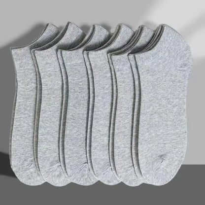 Unisex Båtsockor – Tunna, Andningsbara, Anti-lukt, 6–40-pack, Svart/Vit/Grå