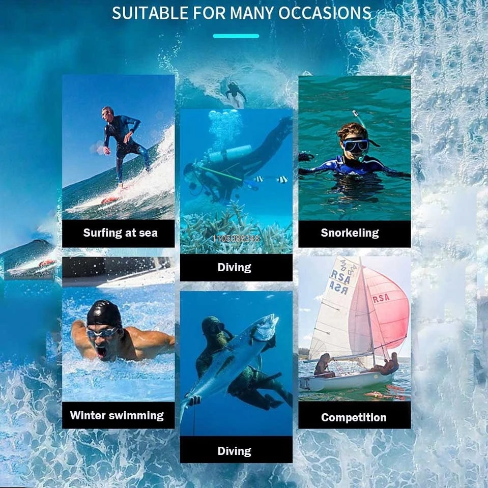 1,5mm Neopren Våtdräkt Herr – Helkropp, Långa Ärmar, Dykning & Surfing, M–XXXL