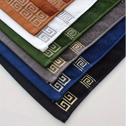 1/5/10pcs Black Cotton Towels Cover 34x74cm/70x140cm Embroidered Hotel Quality Bath Towel for Adults Christmas Gift Face Towels