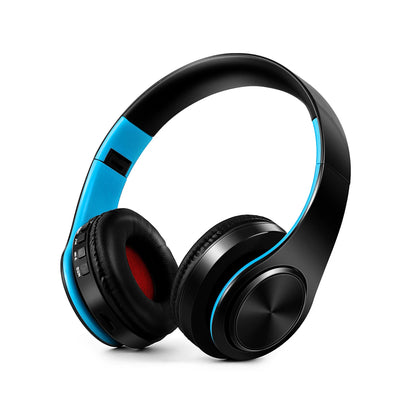 Wireless Bluetooth Headphone HI-FI Stereo Over-ear Earphone Foldable Gaming Music Headset TF Card with Mic Noise Cancelling