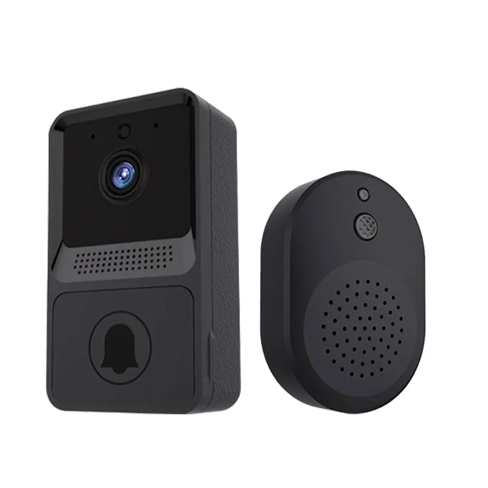 Trådlös WiFi Dörrklocka med HD-kamera – 133°/155°, IR-nattseende, Röstförvrängning, 800mAh, Gratis Molnlagring
