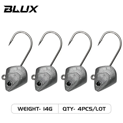 BLUX BLOD SHAD 80mm 105mm Soft Fishing Lure Jighead Black Tail Minnow Artificial Silicone Bait Saltwater Sea Bass Swimbait Gear